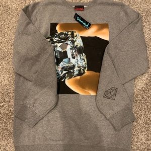 NWT diamond supply crew neck